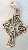 Cut-out Celtic cross pendant made of 925. sterling silver.