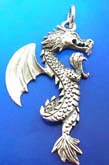Flying dragon sterling silver 925 Thailand made pendant 