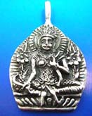 Indonesia buddha figure Thai silver pendant sterling 925