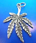 Tropical tree Thai silver pendant sterling 925