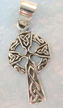  celtic cross pendant made of 925. sterling silver.