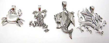 sterling silver animal pendants