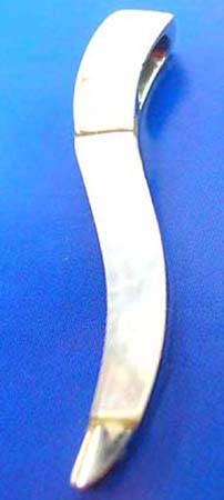  horn shape sterling silver pendants with 