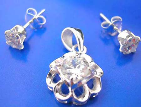 cubic zirconia  cz jewelry set