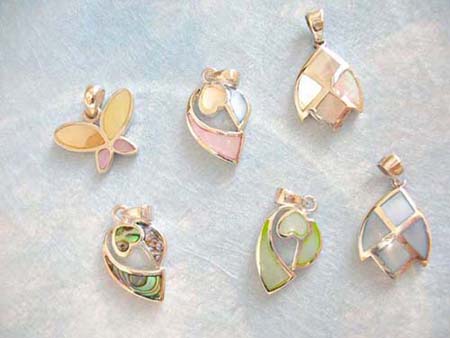 mother of pearl pendants charms
