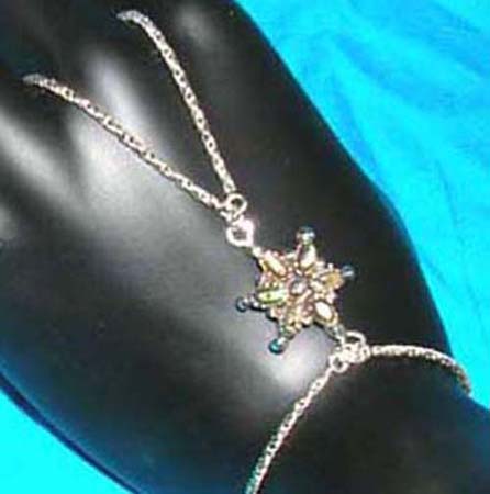  925.sterling silver bali slave bracelet motif flower shape with abalone seashell inlaid